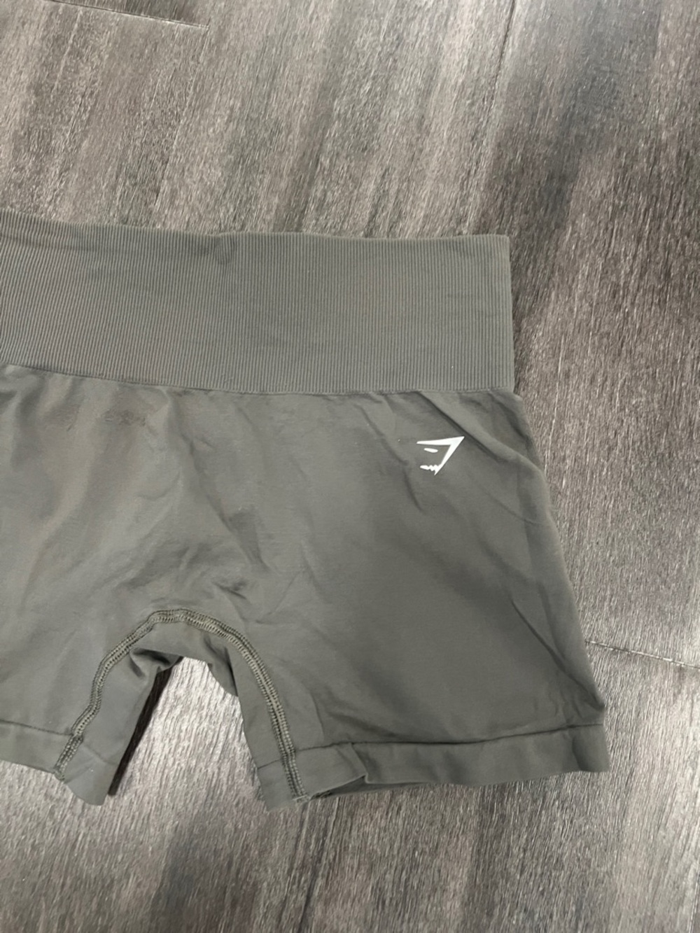 Gymshark Grey High-Waist Seamless Bike Shorts - Picture 2 of 5